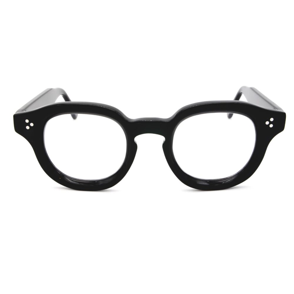 001 San Marco l'occhiale elegante raffinato di stile su misura di Occhiali Sartoriali. Per farsi notare un occhiale spesso e bold adatto ad un viso grande o viso piccolo