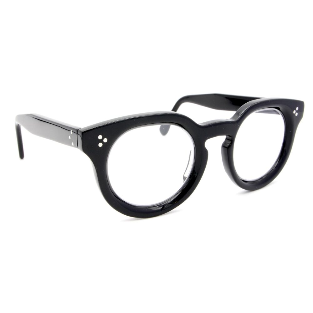 Rialto l'occhiale tondo con montatura spessa bold ricercata elegante dallo stile classico Occhiali Sartoriali