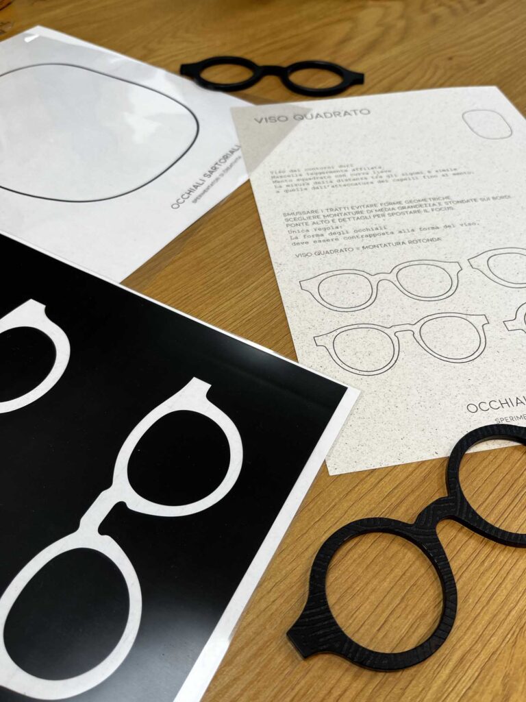 materiale per scegliere gli occhiali